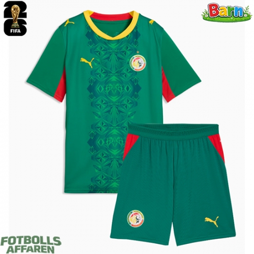 Senegal Bortaställ Barn VM 2026 Kortärmad (+ Korta byxor)